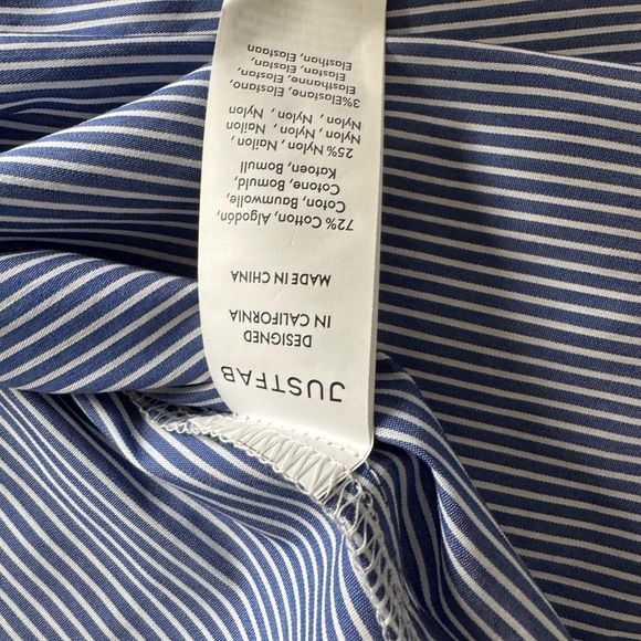 Justfab striped shirt midi Dress - Picture 3 of 7